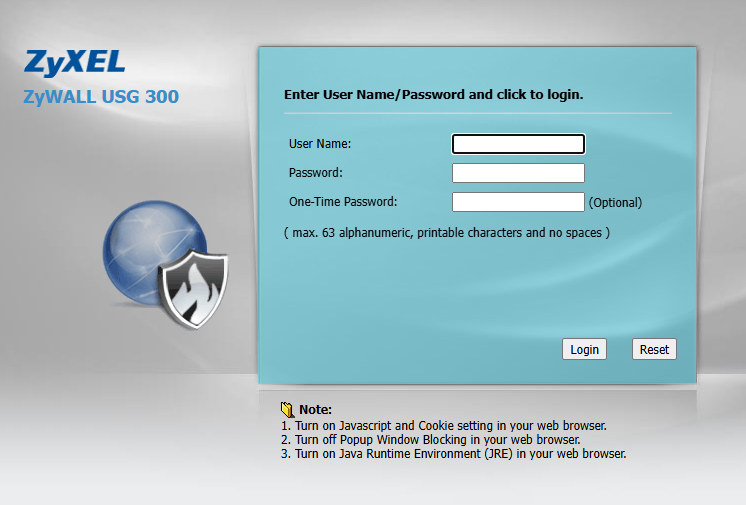 VPN router USG300 http